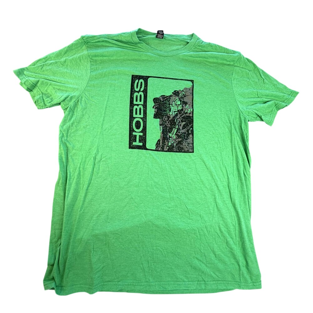 District Shirt Mens XL Green Hobbs Rock Climbing Graphic Tee Perfect Tri Outdoor